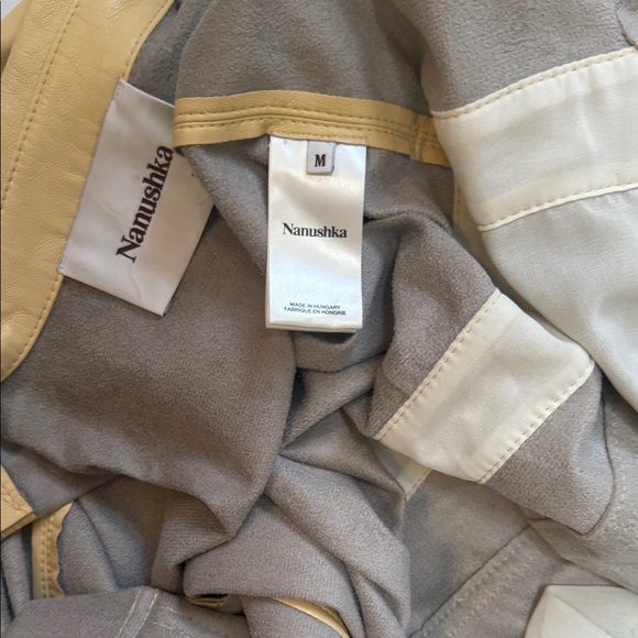 Nanushka Ashton Vegan Leather Jumpsuit, Margarine, EUC - Picture 11 of 14